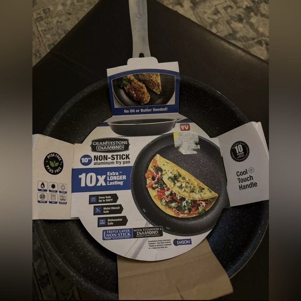 Diamond Non-Stick Fry Pan - Black 011 - Picture 1 of 2